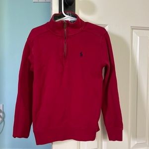 Polo, Ralph, Lauren, three-quarter, zip pull over